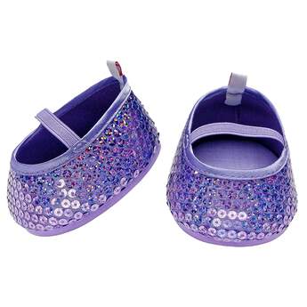 Add some sparkle to your furry friend&#39;s feet with Purple Sequin Flats.
