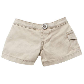 These khaki shorts go with just about anything. Will your animal keep a little charm or lucky coin in the pocket?
