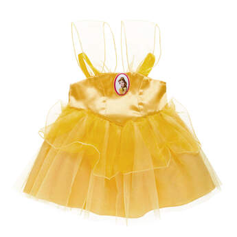 Dress your furry friend up as Princess Belle with this beautiful yellow dress! The teddy bear size Belle Costume is a beautiful yellow gown with Princess Belle cameo.&copy; Disney
