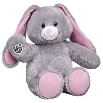 Straight from the garden to your heart, this super soft bunny features soft grey fur with pink ears and paw pads. The B-A-B pawprint adorns its paw. Even bunnies want to look their best, so suit up Garden Grey Bunny with great clothing and accessories. Garden Grey Bunny is available online only.