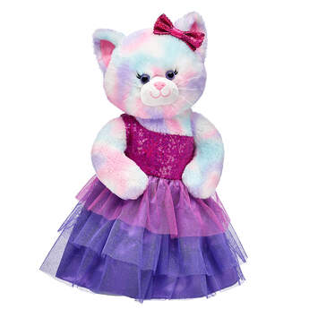Pastel Swirl Kitty Sequin Dress Gift Set, , hi-res