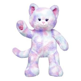 Pounce into a colourful whirl of feline fun with Pastel Swirl Kitty! With fur that&#39;s a soft blend of pink, purple and blue colours, this adorable little kitten loves playtime and cuddles. Make your own Pastel Swirl Kitty and personalise with cute outfits and accessories to make this cuddly kitten your very own!