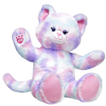Pounce into a colourful whirl of feline fun with Pastel Swirl Kitty! With fur that&#39;s a soft blend of pink, purple and blue colours, this adorable little kitten loves playtime and cuddles. Make your own Pastel Swirl Kitty and personalise with cute outfits and accessories to make this cuddly kitten your very own!