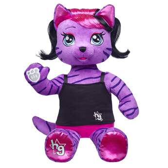 Teegan, the lead singer of the Honey Girls, loves to live big, loud and strong! This purple tiger is a fearless leader and a bold writer who believes in the power of being yourself. With soft purple fur with tiger stripes, Teegan  also has stylish pink and black hair and shimmery fuchsia paw pads. Add Teegan&#39;s signature outfit and accessories to create the perfect gift. Honey Girls outfits and accessories sold separately.