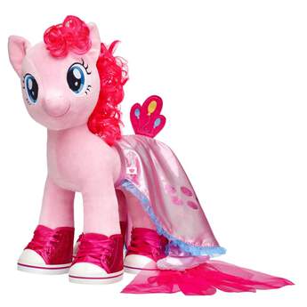Take your Pinkie Pie furry friend on faraway adventures with this pretty sea pony cape! This glittery pink cape has light blue trim and pink tulle at the end for the tail. It&#39;s the perfect accessory for underwater adventures! MY LITTLE PONY and all related characters are trademarks of Hasbro and are used with permission.  2017 Hasbro. All Rights Reserved.