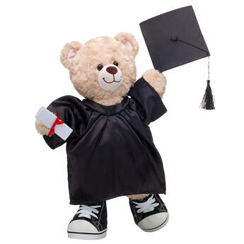Happy Hugs Teddy Black Graduation Gown Gift Set, , hi-res