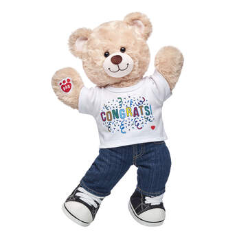 YAY! No matter what you&#39;re looking to celeBEARate, this cuddly gift set is an exciting choice! Happy Hugs is a classic teddy and comes wearing a classic outfit, too. Add bear hugs to any occasion with this fun gift set! &lt;p&gt;Price includes:&lt;/p&gt;  &lt;ul&gt;    &lt;li&gt;Happy Hugs Teddy&lt;/li&gt;     &lt;li&gt;Congrats T-Shirt&lt;/li&gt;    &lt;li&gt;Denim Jeans&lt;/li&gt;    &lt;li&gt;Black Canvas High-Tops&lt;/li&gt; &lt;/ul&gt;