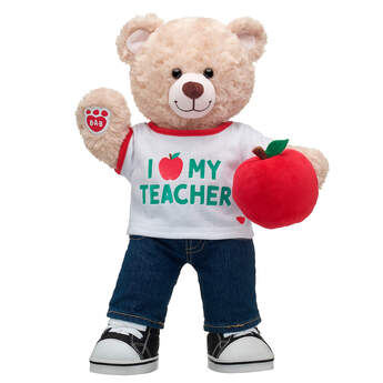 Online Exclusive Happy Hugs Teddy Apple for Teacher Gift Set, , hi-res