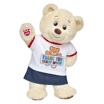 &quot;Give a thank you gift that&#39;s cute and cuddly! This teddy bear gift set is a fun way to say &quot;&quot;thanks&quot;&quot; to someone special. &lt;p&gt;Price includes:&lt;/p&gt;  &lt;ul&gt;    &lt;li&gt;Lil&#39; Pudding Cub&lt;/li&gt;    &lt;li&gt;Thank You Beary Much T-Shirt&lt;/li&gt;    &lt;li&gt;Sparkly Denim Skirt&lt;/li&gt; &lt;/ul&gt;&quot;