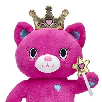Here&#39;s a royally cute accessory set for your Kabu friend! The crown and star-shaped wand are both a shiny gold color with pink hearts. It&#39;s a fun way to give your furry friend an enchanting look! Shop online or in store at Build-A-Bear Workshop!