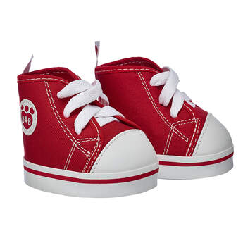 Lace up your furry friend&#39;s shoes and get to walking! These classic red canvas high-tops look great on any furry friend&#39;s paws.