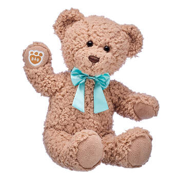Online Exclusive Timeless Teddy with Blue Bow, , hi-res