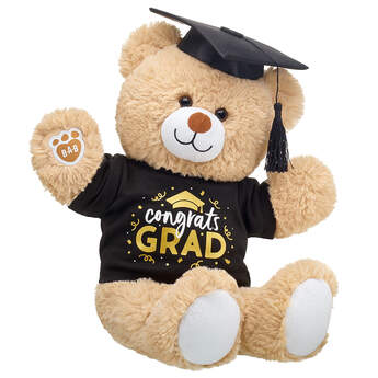 Online Exclusive Cuddly Brown Bear Congrats Grad Gift Set, , hi-res