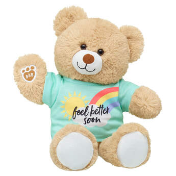 Online Exclusive Cuddly Brown Bear Feel Better Soon Gift Set, , hi-res