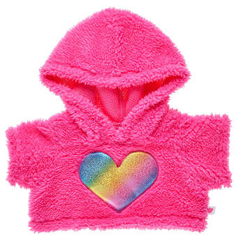 Pink Rainbow Heart Hoodie - Build-A-Bear Workshop&reg;