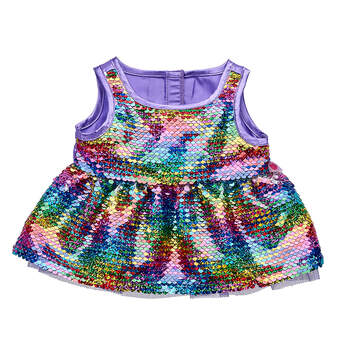 Reversible Rainbow Sequin Dress - Build-A-Bear Workshop&reg;