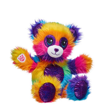 22cm Fuzzy Rainbow Panda - Build-A-Bear Workshop&reg;