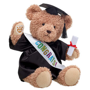 Everlasting Teddy Black Graduation Gown Gift Set, , hi-res