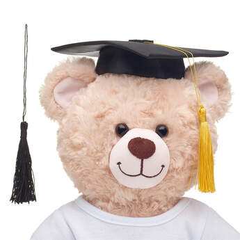 Online Exclusive Black Graduation Cap with Yellow Tassel, , hi-res