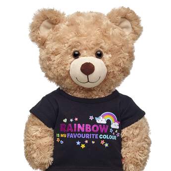 Your furry friend will be all rainbows and smiles in this cheerful T-shirt! This black tee features an array of hearts, stars and smiley rainbows with a cute &quot;Rainbow Is My Favourite Colour&quot; graphic on the front. It&#39;s the perfect shirt for your furry friend&#39;s bright personality!