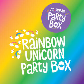 Rainbow Unicorn Party Box &ndash; 4 People, , hi-res