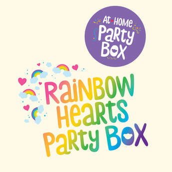 Rainbow Hearts Party Box &ndash; 4 People, , hi-res